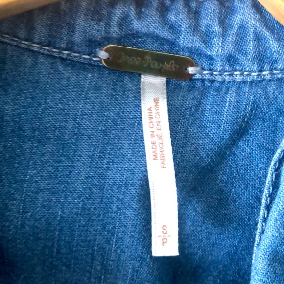 Free People Denim Rompe - Picture 7 of 7